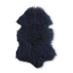 Lammeskind Tibet Mørk Blå 90 X 50 Cm