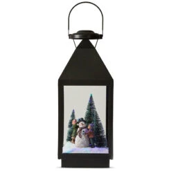 LED Lanterne Med Snemand 47 Cm