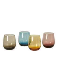 Vandglas 4 Stk. Assorteret Farver 35 Cl