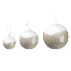 Kähler Nobili Dekorationskugler 3 Stk. Grå