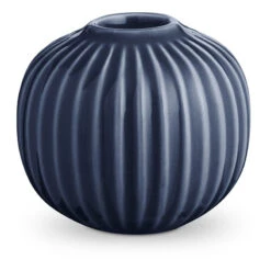 Kähler Hammershøi Lysestage Indigo Blå 6,5 Cm