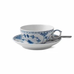 Royal Copenhagen Musselmalet Halvblonde Kop Med Underkop 20 Cl