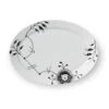 Royal Copenhagen Sort Mega Riflet Oval Tallerken 28 Cm