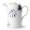 Royal Copenhagen Blå Mega Riflet Kande Med Låg 1,1 Liter -Södahl Butik 5705140734765