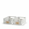 DAY Stabelbar Foldekasse Lysegrå 2 Stk. 17 X 12.5 X 7 Cm -Södahl Butik 5709386721817