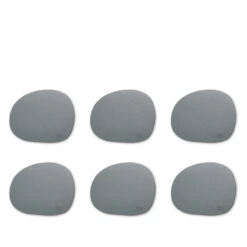 RAW Coaster Glasbrik Silikone Grå 6 Stk.
