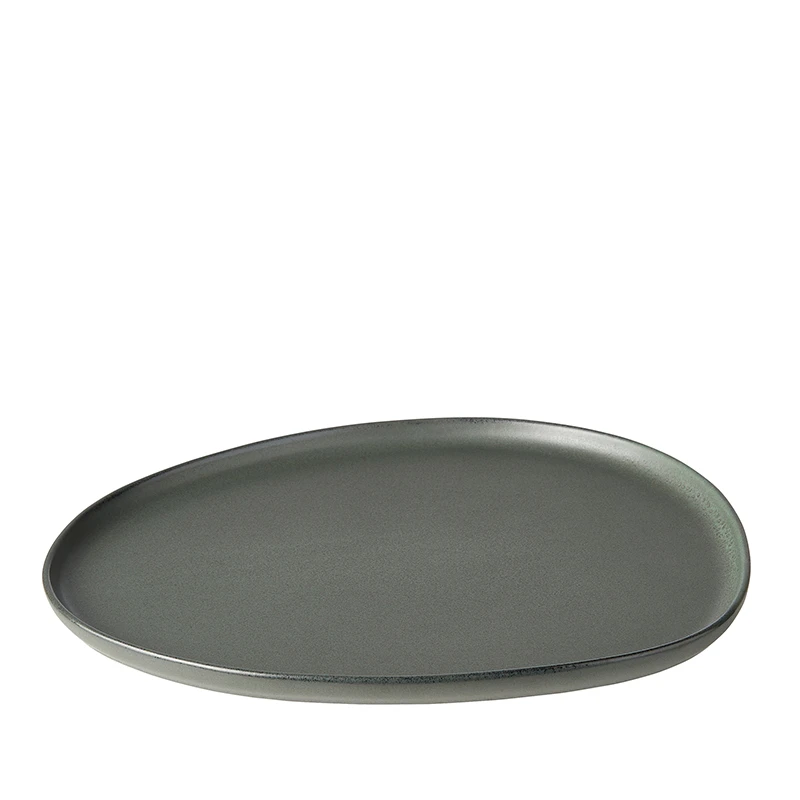 Raw Organic Middagstallerken Northern Green 29x25 Cm 3 Raw Organic Middagstallerken Northern Green 29x25 Cm