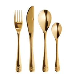 Aida Mini Børnebestik Guld