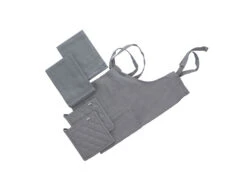 Bastian Tekstiler Tekstilsæt 5 Dele Lys Grå