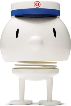 Hoptimist Medium Bumble Student Hvid Blå Hue