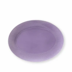 Lyngby Porcelæn Rhombe Color Fad Lilla 35 Cm