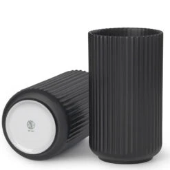 Lyngby Porcelæn Vase 25 Cm Sort