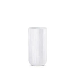 Lyngby Vase Hvid Opal Glas 20 Cm