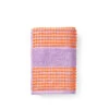Juna Check Håndklæde Lavendel/fersken 50x100 Cm -Södahl Butik 5713397140789