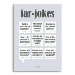 Dialægt Plakat Far-jokes 50x70 Cm