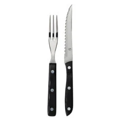 Gense Old Farmer Black Steakbestik/Grillbestik 4 Dele
