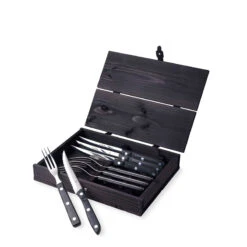 Gense Old Farmer Steak/Grillbestik Sort 8 Dele