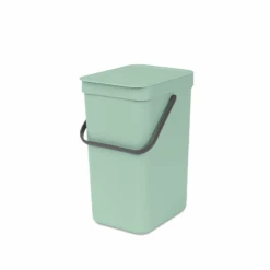 Brabantia Sort & Go Affaldsspand Med Låg Jade Green 12 Liter