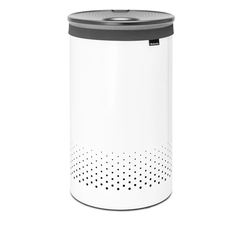 Brabantia Vasketøjskurv Med Låg Hvid 60 Liter 3 Brabantia Vasketøjskurv Med Låg Hvid 60 Liter