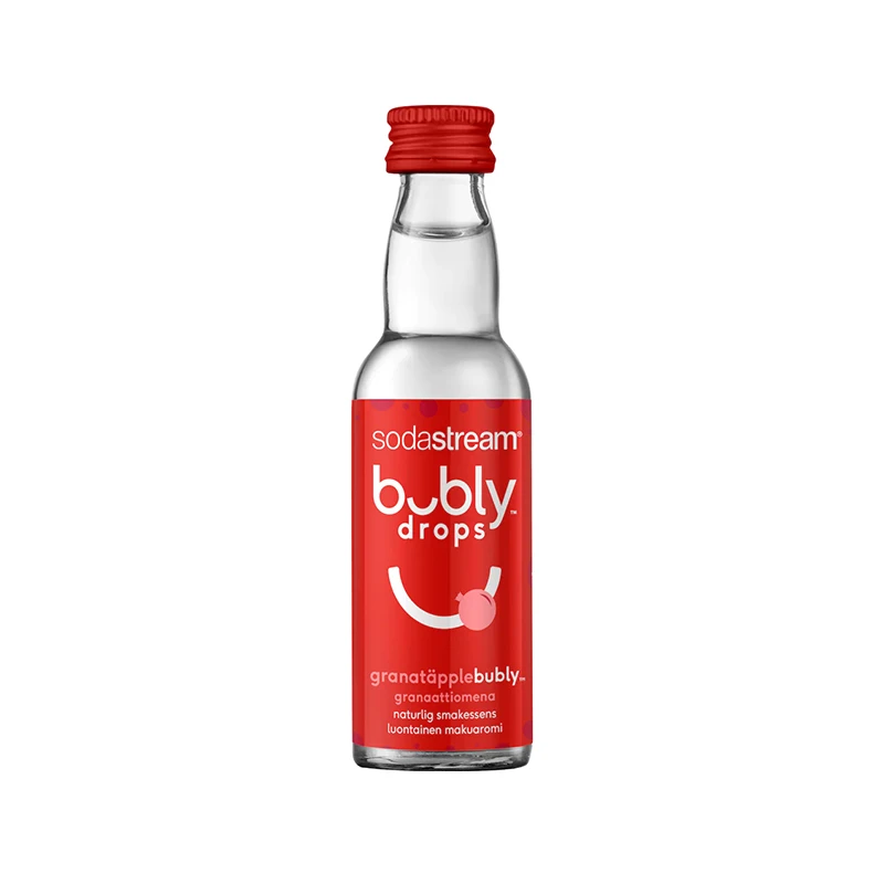 Sodastream Bubly Drops Smagskoncentrat Granatæble Aroma 40ml 3 Sodastream Bubly Drops Smagskoncentrat Granatæble Aroma 40ml