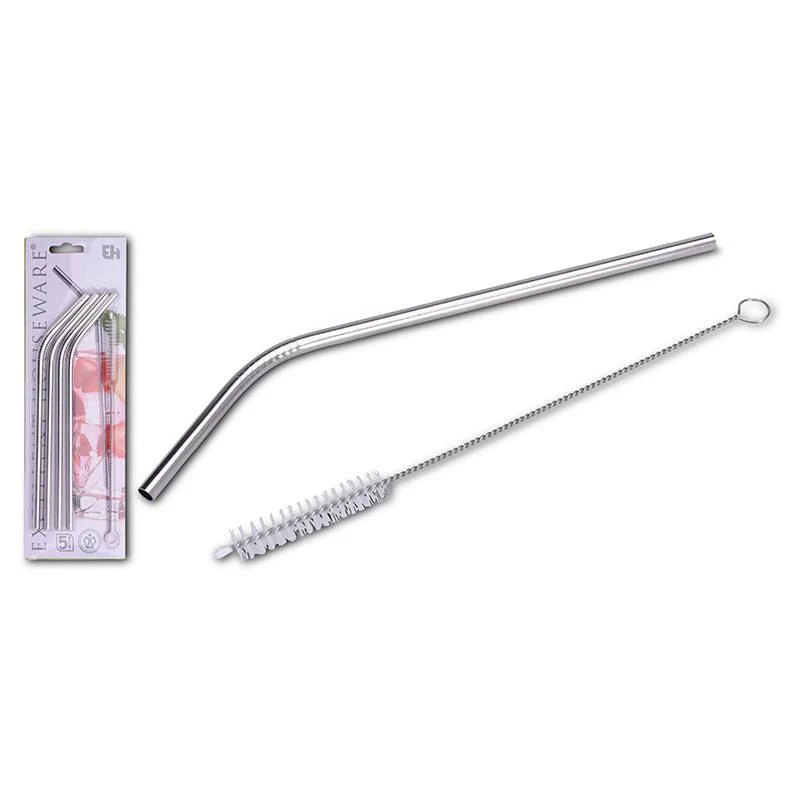 Excellent Houseware Sugerør 4 Stk I Rustfrit Stål 3 Excellent Houseware Sugerør 4 Stk I Rustfrit Stål